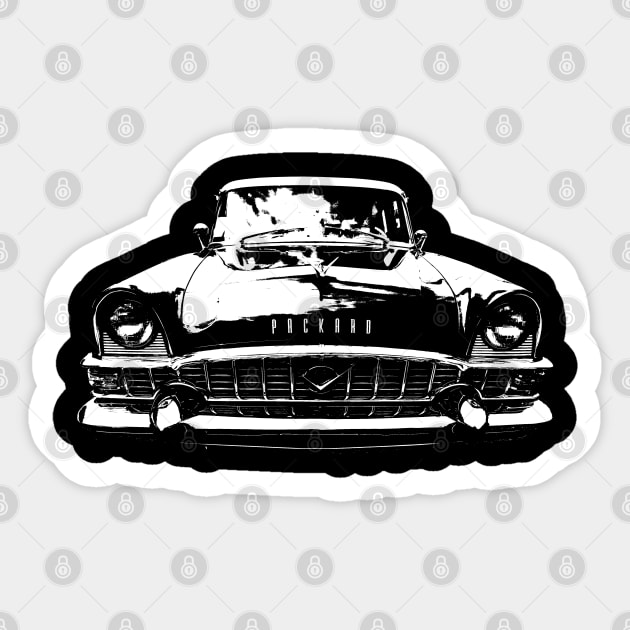 Packard Patrician 1950s American classic car monoblock white Sticker by soitwouldseem